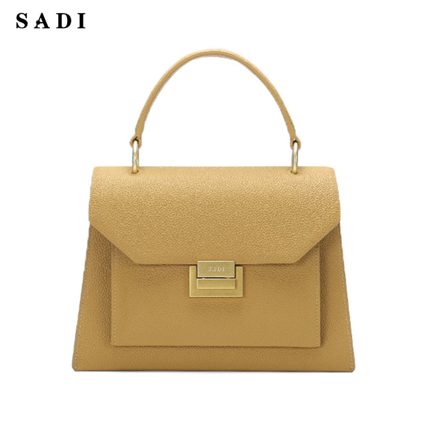 SADI SD Genuine Leather Satchel Top-Handle Handbags for Women Ladies Crossbody Bag