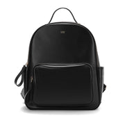 SADI SD Classic Black Leather Backpack | Stylish & Spacious Travel Bag