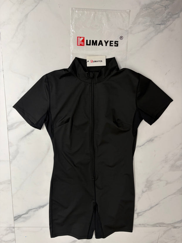 Kumayes Women Heat Trapping Workout Sauna Gym Suits