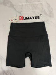 Kumayes High-Waisted Yoga Shorts - Stretchy Performance Yoga Pants