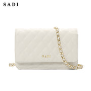 SADI SD Women Quilted Shoulder Bag Medium Chain Purse Trendy Ladies Handbag PU Leather Pocketbooks