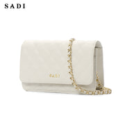 SADI SD Women Quilted Shoulder Bag Medium Chain Purse Trendy Ladies Handbag PU Leather Pocketbooks
