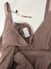 Kumayes Women Scoop Neck Full Body Shaper Jumpers Overall Sleepwear