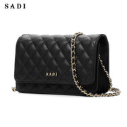 SADI SD Women Quilted Shoulder Bag Medium Chain Purse Trendy Ladies Handbag PU Leather Pocketbooks