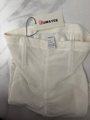 Kumayes White Lace Trim Shapewear Tummy-Control High-Waisted Short Undergarments
