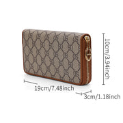 SADI SD Elegant Monogram Zip-Around Wallet | Stylish & Spacious Women’s Clutch