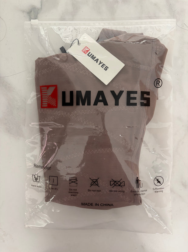 Kumayes Women Scoop Neck Full Body Shaper Jumpers Overall Sleepwear