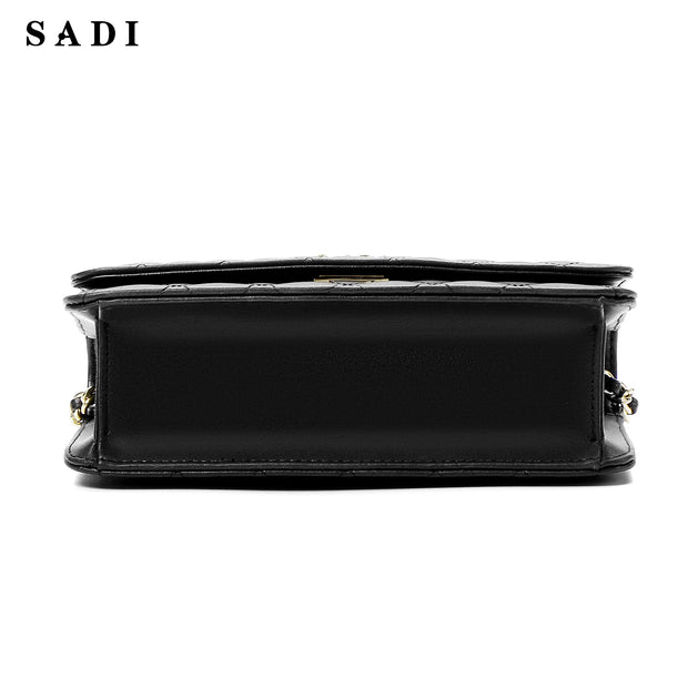 SADI SD Women Quilted Shoulder Bag Medium Chain Purse Trendy Ladies Handbag PU Leather Pocketbooks