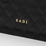 SADI SD Women Quilted Shoulder Bag Medium Chain Purse Trendy Ladies Handbag PU Leather Pocketbooks