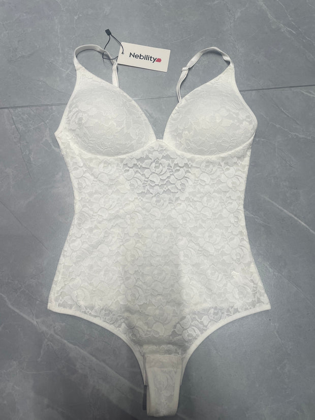 Nebility Breathable Mesh Bodysuit Comfortable Underwear