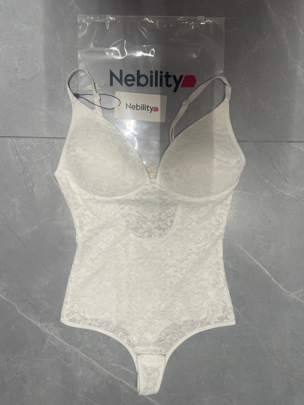 Nebility Breathable Mesh Bodysuit Comfortable Underwear