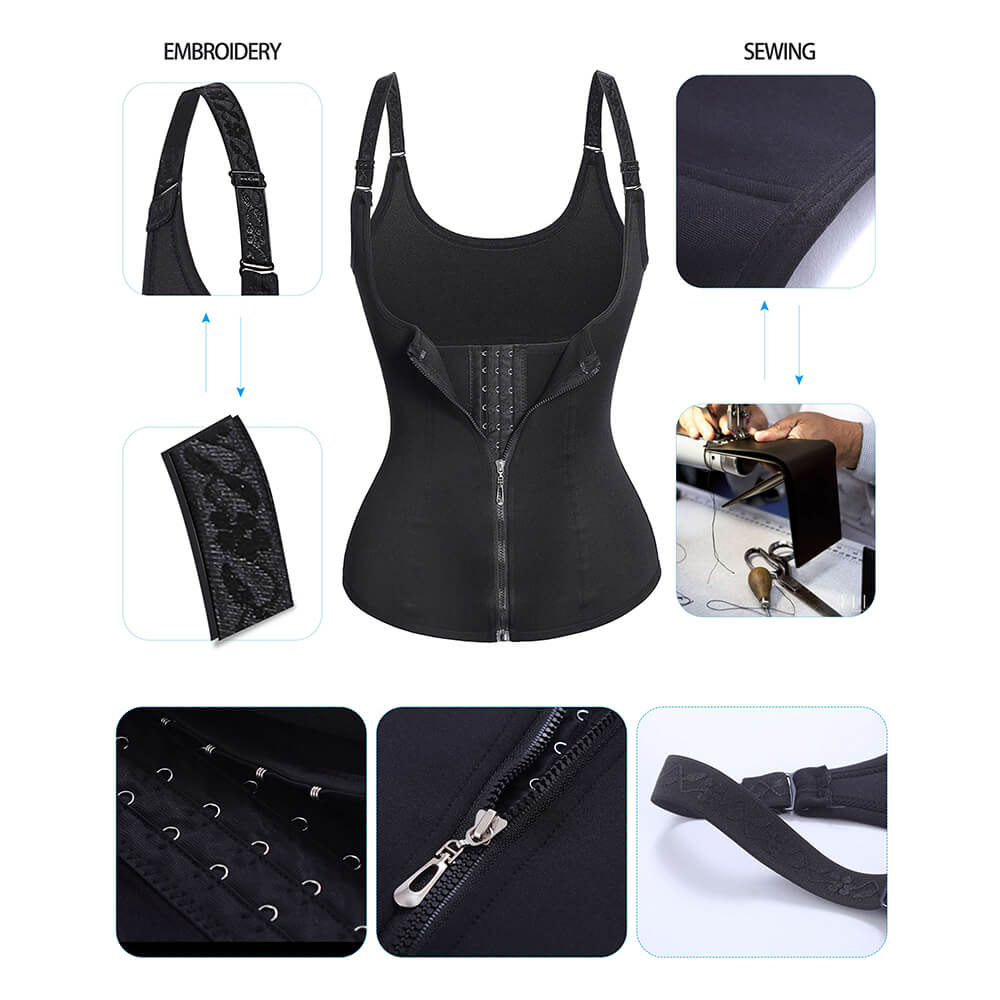 Waist Trainer Zipper Vest Corset